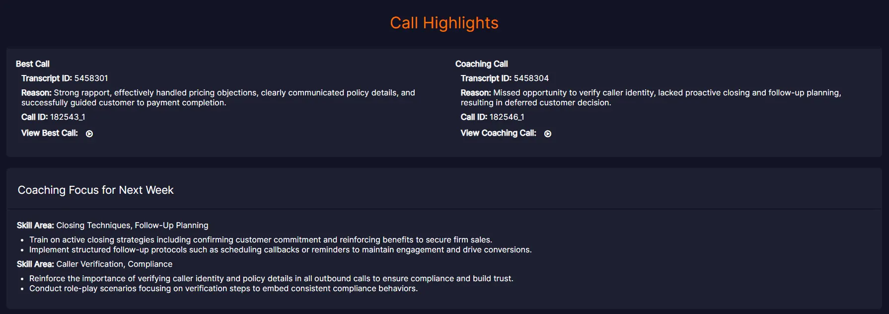 Agent Sales Performance Report - CXEX